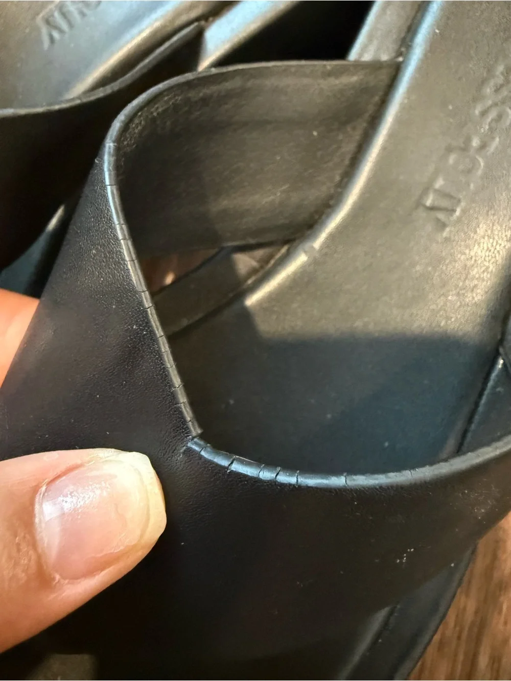 Black Platform Thong Sandals - Women